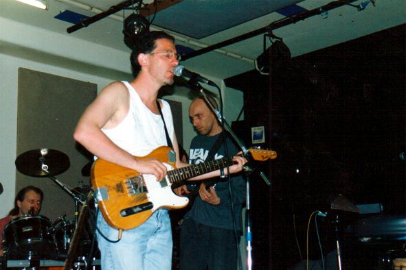 Rehearsing in the studio