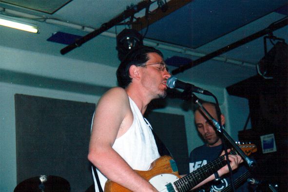 Rehearsing in the studio