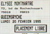 Queensryche 20 f�vrier 1995